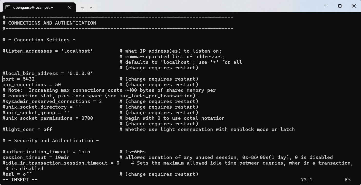 去掉端口配置的注释